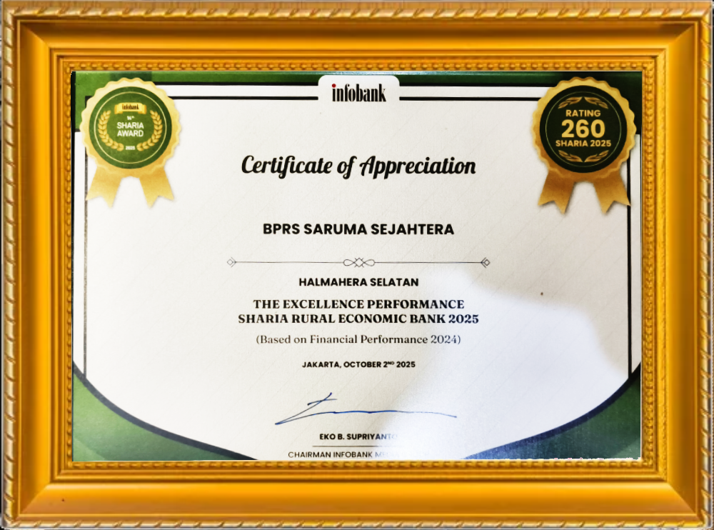 INFO BANK "The Excellence Performance Sharia Rural Economic Bank 2025"